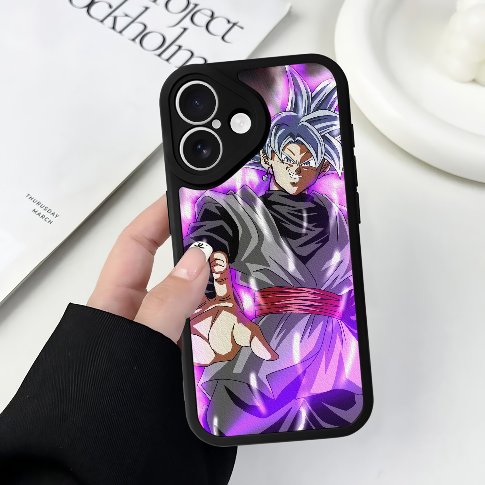 （画像用） ドラゴンボール DRAGON BALL 【iPhone 16シリーズ対応】シリコンスマホケース（レザー調） 材質：シリコン
